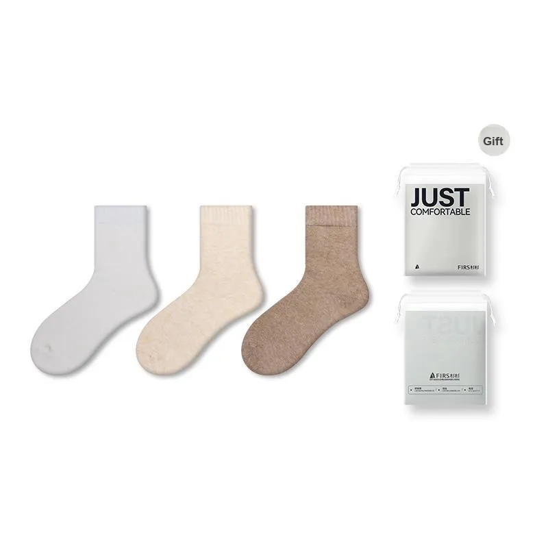 FIRS Mid Calf Socks Men's Shopping Bag 3 Pack-4