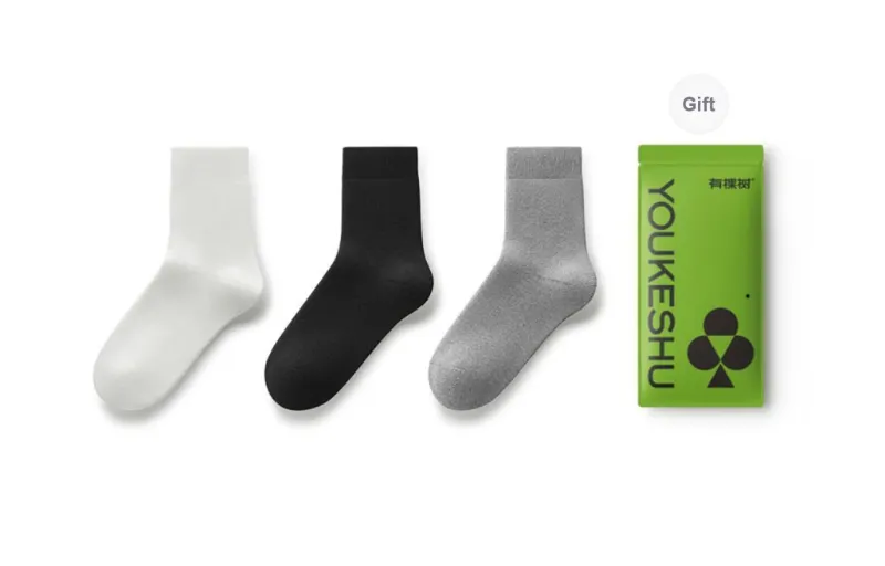 YOUKESHU Mid Calf Socks Women's 3 Pack-8