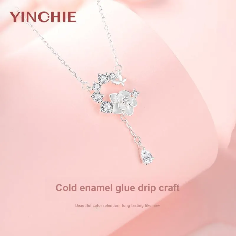 YINCHIE 999 Fine Silver Necklaces Women's-3