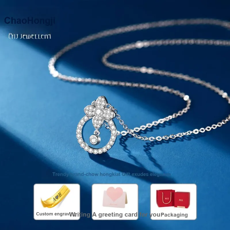 CHAOHONGJI S925 Silver Necklaces Women's-3