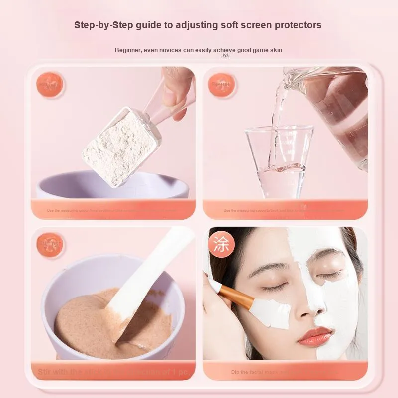 NILIYA Silicone Facial Mask Bowl Brush With Special Spoon For Skincare Application Mixing Tool Set-19