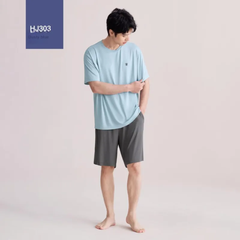 Red Beans At Home Pajama Set Men's Gift Box Set-1