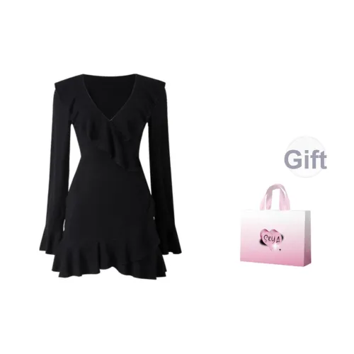 SKYA Длинное платье с длинными рукавами женское