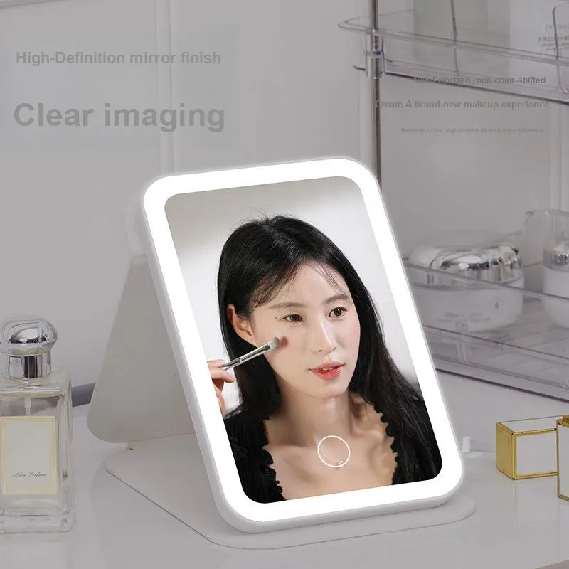A Few More Cute LED Portable Mirror Foldable Make Up Mirrors Table Lamp Style-2