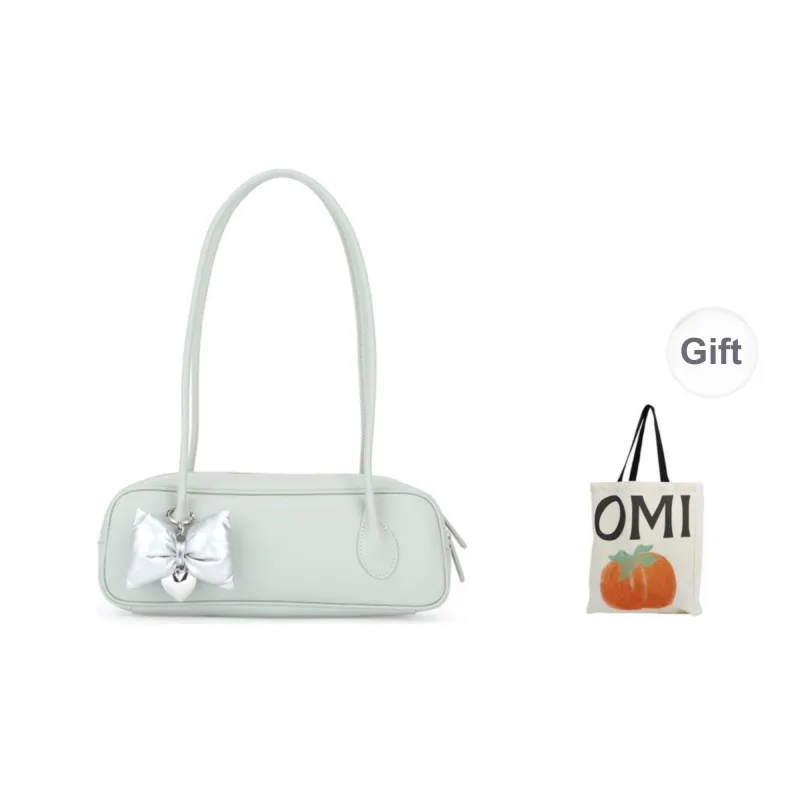 OMI Eco Friendly Synthetic Leather Handbags Shoulder Bags Regular Women's Black/White/Misty Blue/Amber Brown-9