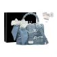 Fringe Blue & White