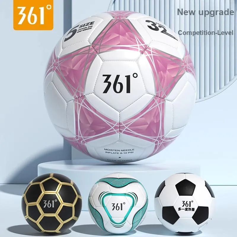 361° Size 5 Soccer PVC Machine Stitched Soccer Ball Unisex-6