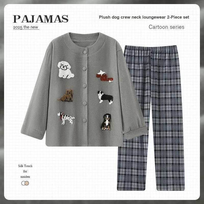 O'MESIK Pajama Set Women's Gray-1