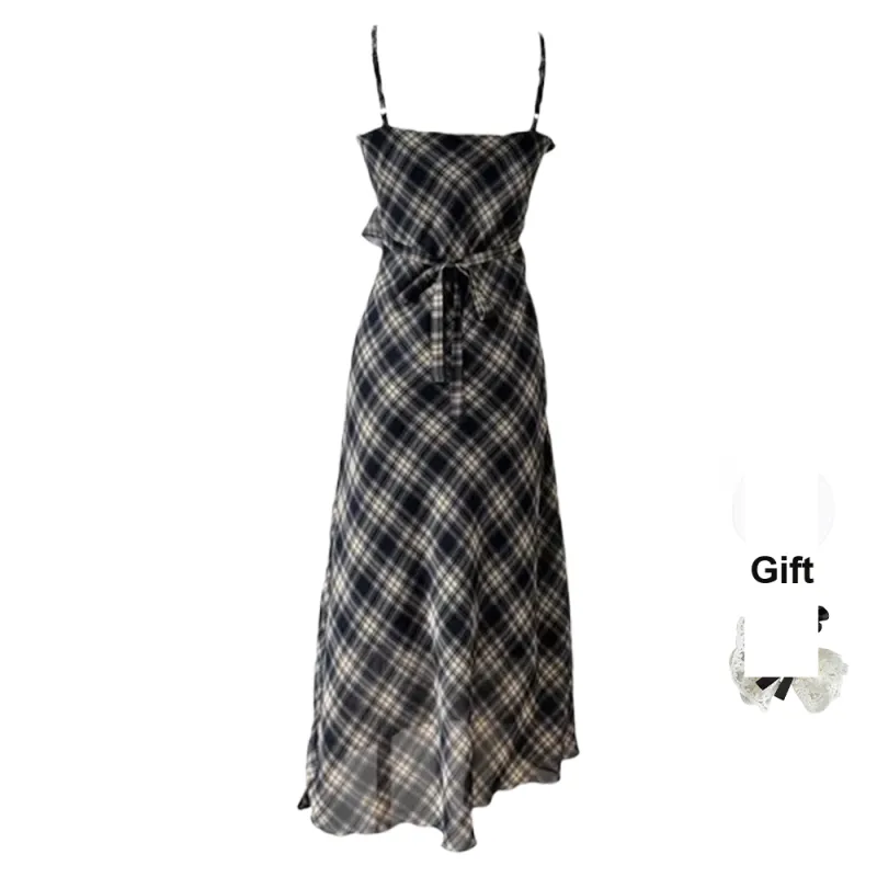 TUSHIFEI Slip Dress Women's Navy Blue-1