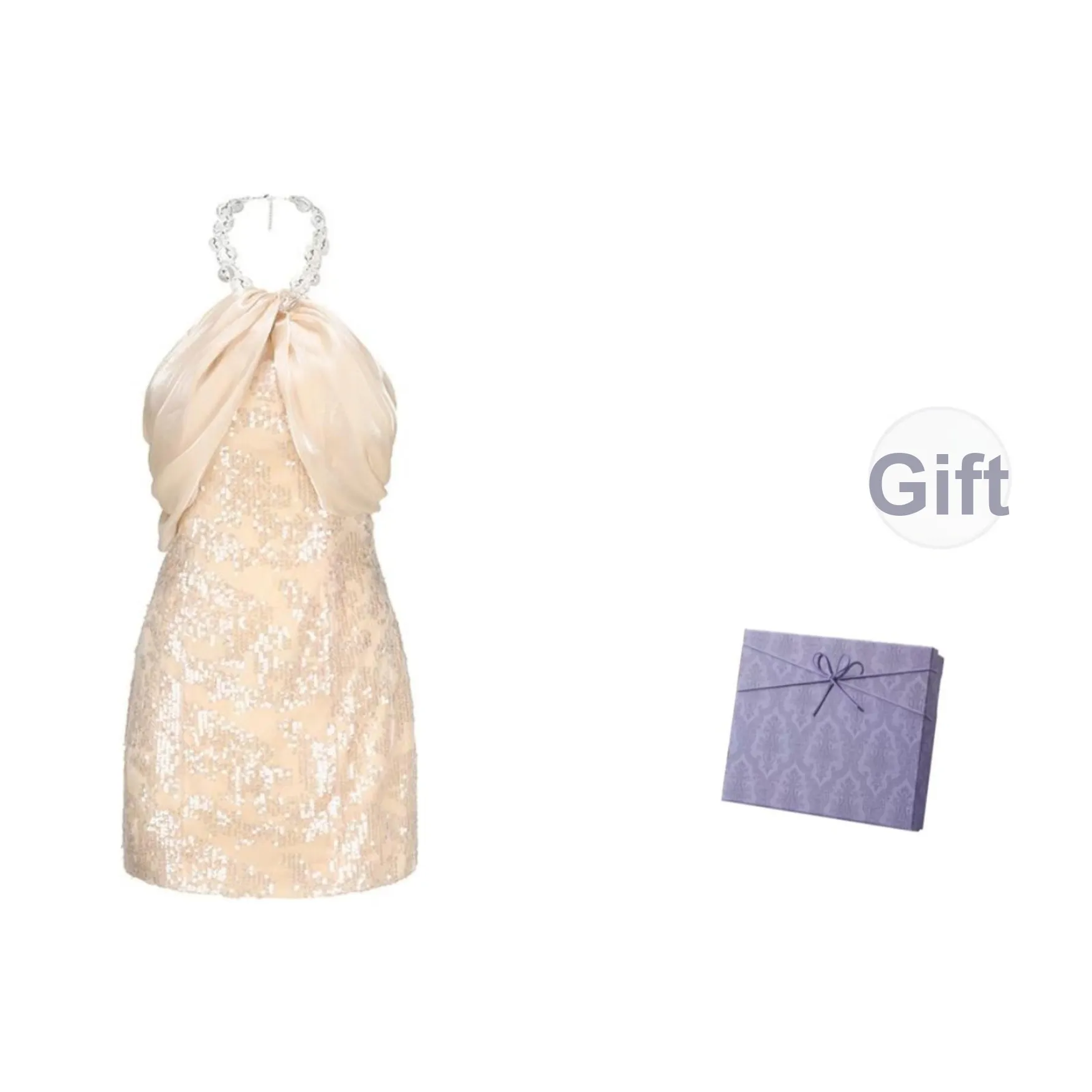 DITB Шампанское Женские Вечерние Платья