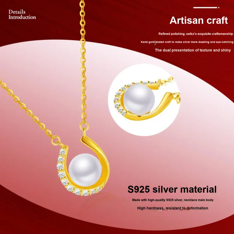 LAOMIAO Pearl Necklaces Women's-5