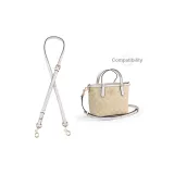 [Leather Strap]Sand White Crossbody Bag, Adjustable 90-120cm
