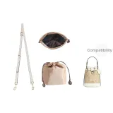 White Adjustable 90-120cm Shoulder Strap+Liner Set