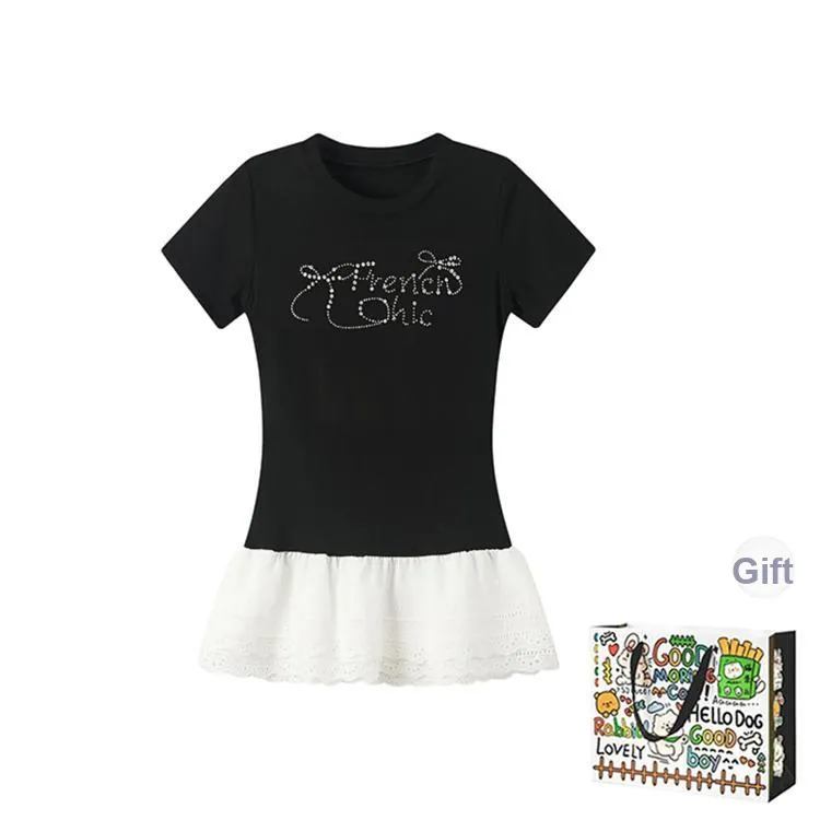 ZVJH T Shirts Women's Black Shopping Bag-0