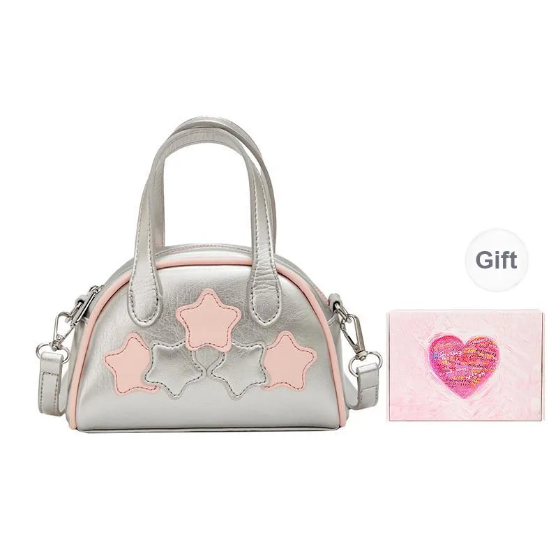NATTY Pu Shoulder Bag, Crossbody Bag, Handbag Regular Women's Ecru/Silver/Black-28