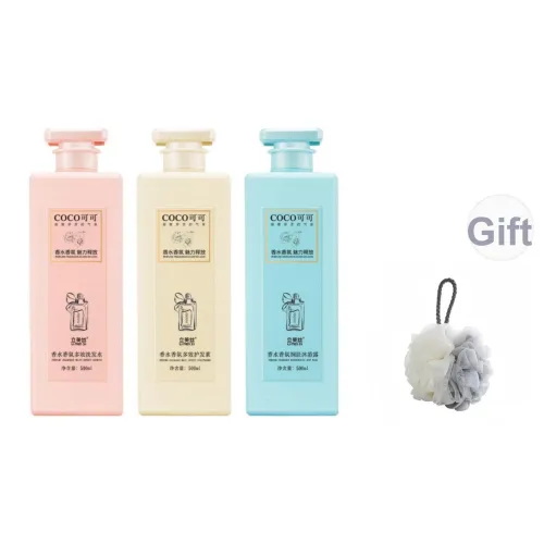 LIMEISI Coco Аромат Шампуни Shower Gel Набор Шампунь Кондиционер и Уход для тела Трехкомпонентный Набор