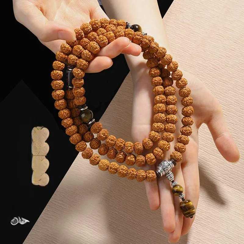 JIUHUASHAN King Kong Bodhi Seeds Bead Chain Unisex-1