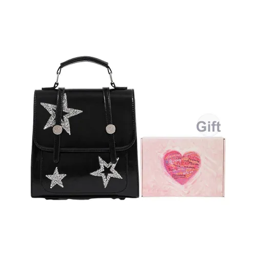 DCLOUD ПУ (полиуретан) Портативный Учебный Рюкзак Женский Серебряный Черный