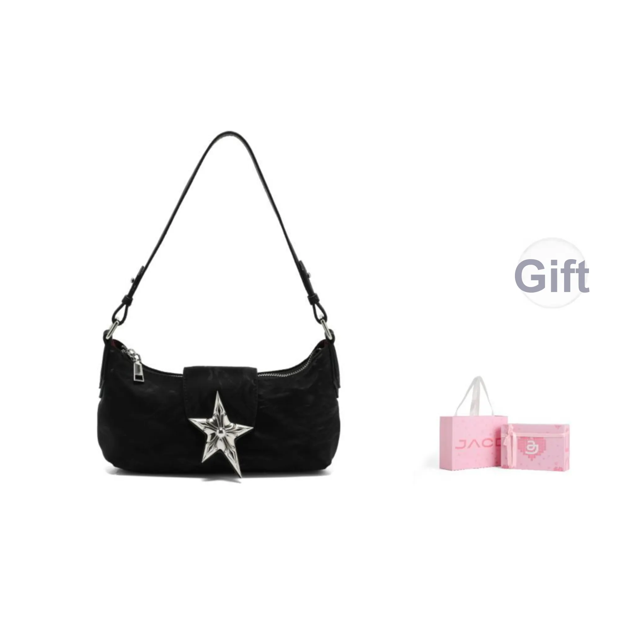 JACD PU Portable Crossbody Bag Shoulder Bag Regular Women's Black/Brown
