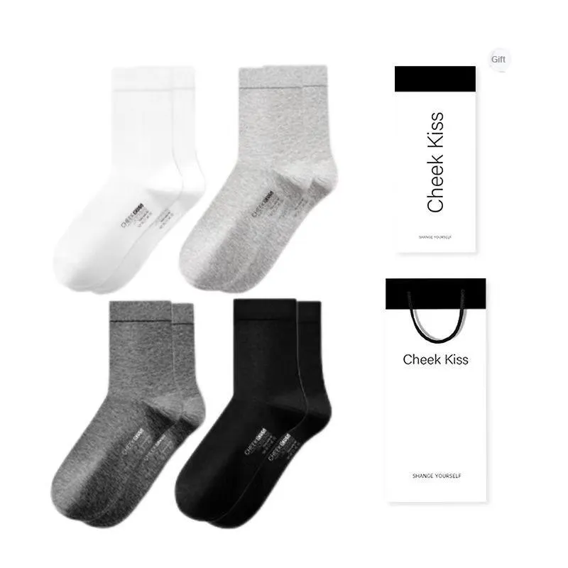 Cheekkiss Mid Calf Socks Men's Box 4 Pack-21