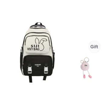 BRABOSTON Nylon Backpack Regular Unisex Black/Purple/Red/Pink/Green