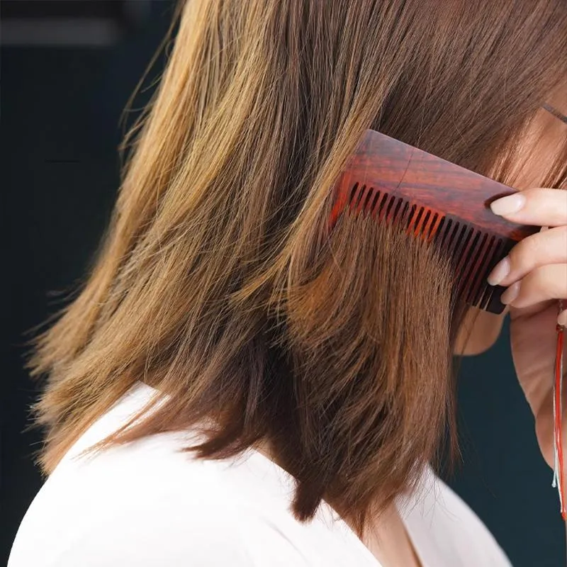 DALONG Rosewood Square Wooden Comb Women's-4