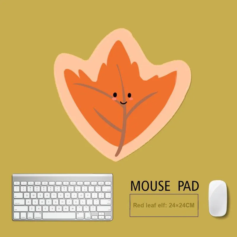 Beams Cartoon Irregular Shape Refreshing Plant Gaming Office Mouse Pad Niche Leaf Pinecone Mouse Pad-3