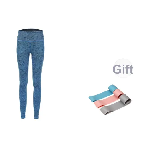 TOM TAILOR SS24 Спортивные брюки Женские Узор Синий