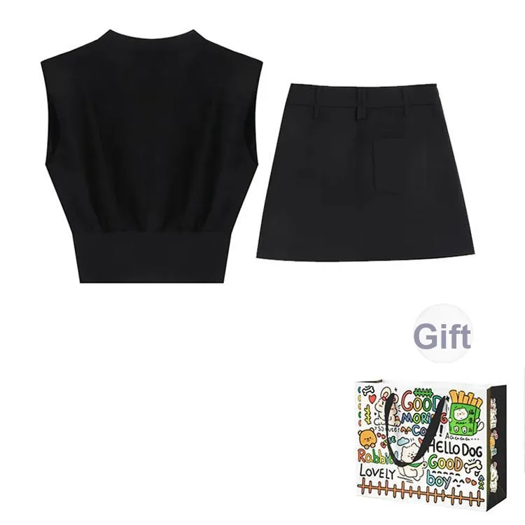 Dippanis Two Piece Skirt Sets Women's-1