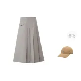 그레이 스커트 [포함됨 브랜드 야구 모자]
