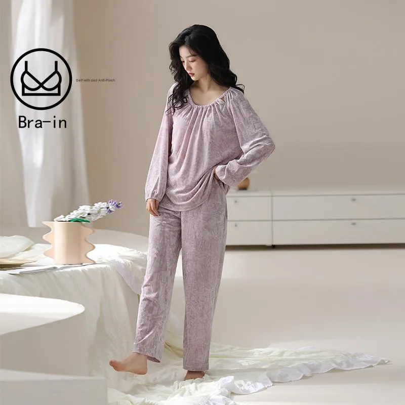 MADALLO Pajama Set Women's Light Purple-5