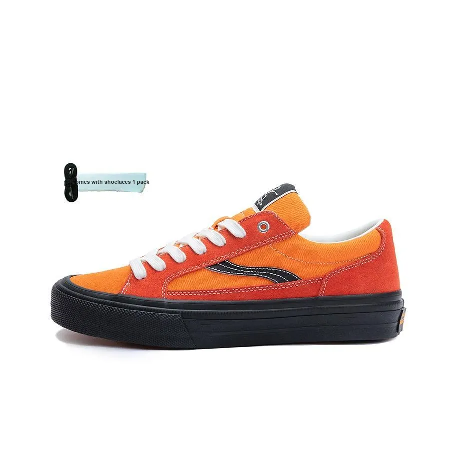 OddCIRKUS Astley Neon Balance Abrasion Resistant Slip Resistant Low Top Skateboard Shoes Unisex Orange