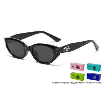 Pair Ponyo TR/Memory Plastic Oval Sunglasses Unisex