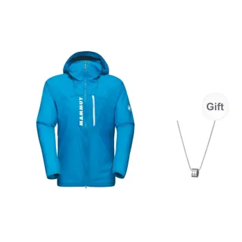 MAMMUT Aenergy Jackets Coats Unisex Glacier Blue With Free Necklace