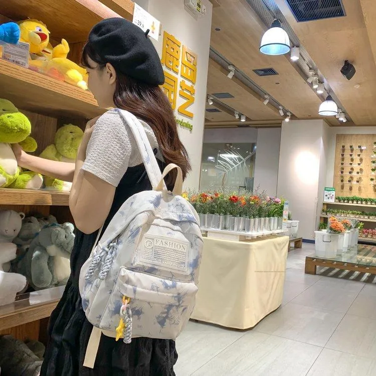 XIANGSU Nylon Backpack Regular Unisex Multicolor-13