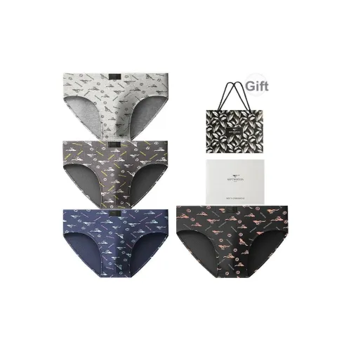 SEPTWOLVES Нижнее белье Подарочная коробка Мужской 4 шт Gift Box Set + Сумка для покупок