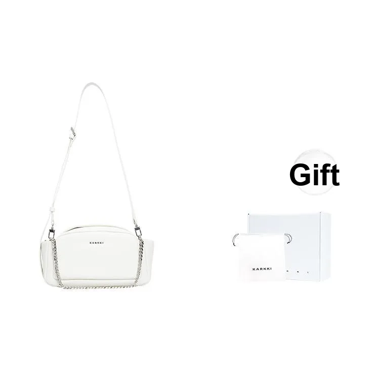 Karkki Сумка через плечо из кожи сумка на плечо Женская Белая