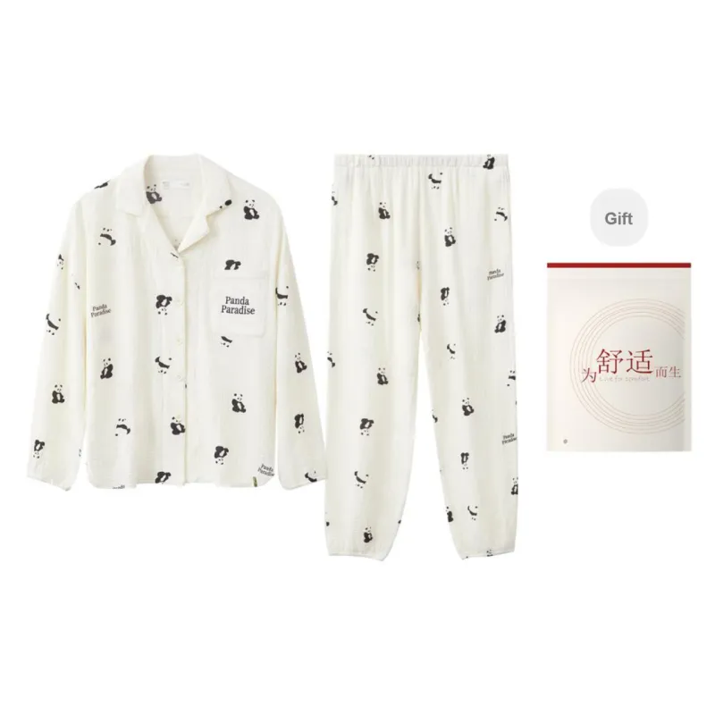 Red Beans At Home Pajama Set Spring/Summer Women's-2