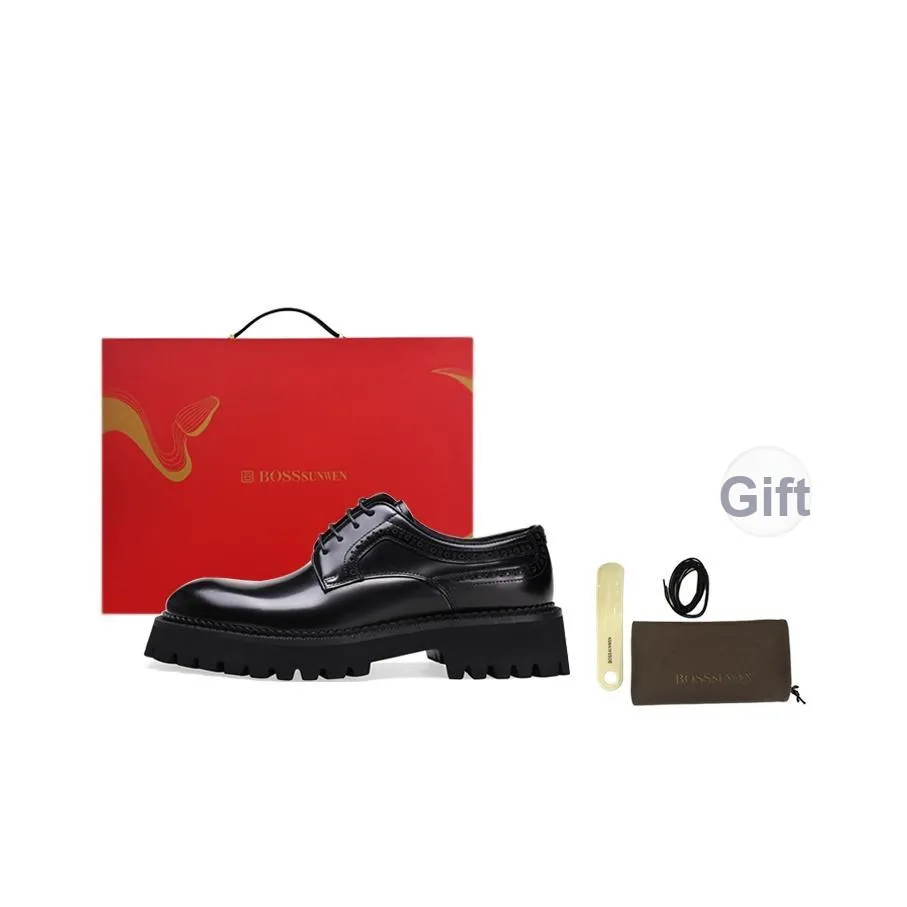 BOSSSUNWEN Dress Shoes Men's Black