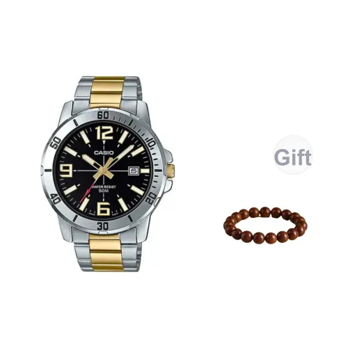 CASIO Кварцевый механизм Часы Мужские Черный циферблат