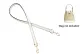 White Shoulder Strap-67cm (Underarm Effect)