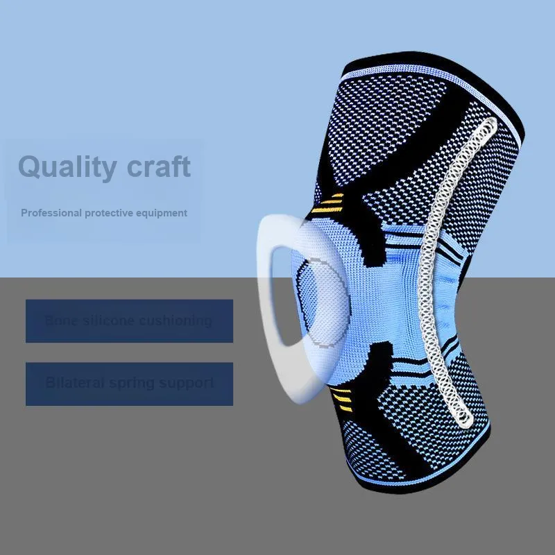 AOLIKES Running, Mountaineering, Cycling, Basketball, Fitness Unisex Nylon Latex Thread Silicone Elastane Knee Pads-2