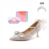 Rhinestone Bowknot Champagne-[5.5cm Box Limited Edition+Limited Edition Crown]Y729G
