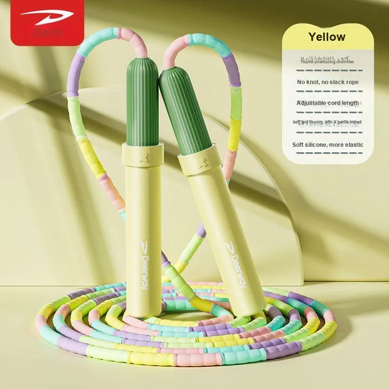 DEERWAY Casual Entertainment Non Countable Jump Ropes Kids PVC+Steel Wire Rope PVC Controller 2.8m Pink Purple-15