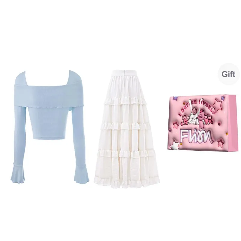 FLIM Two Piece Skirt Sets Women's-9