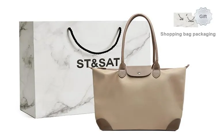 ST&SAT Nylon Dumpling Bag Tote Shoulder Bag Large Size Women's Multicolor-0