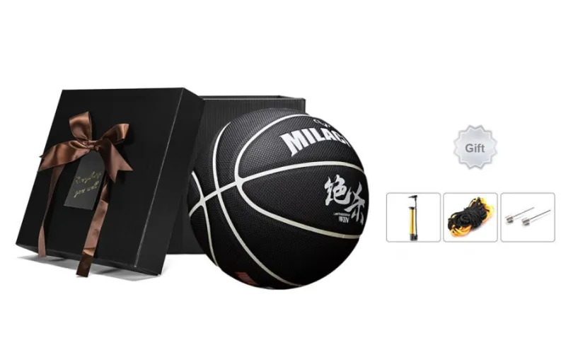 MILACHIC PU Basketball Black Size 7 Training Unisex-2