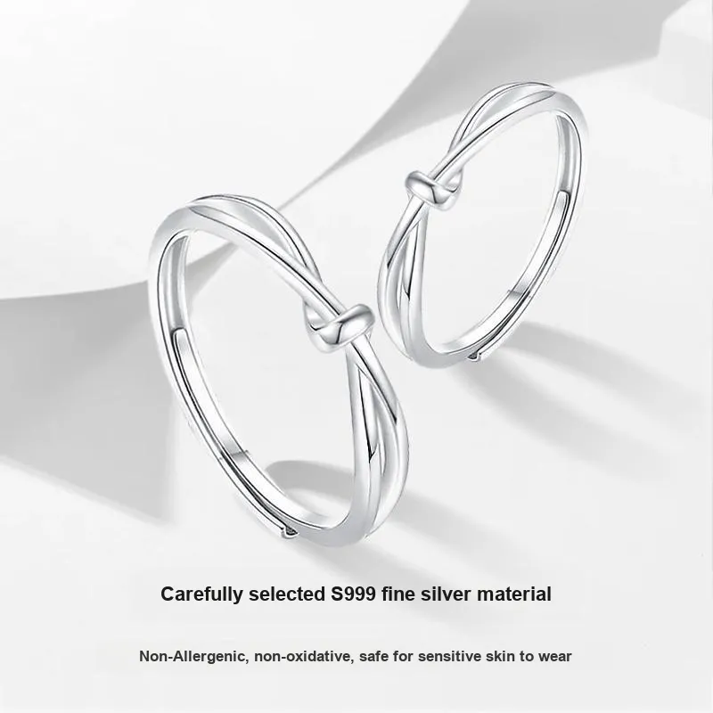 MISS TOOYA S999 Fine Silver Rings Unisex-2