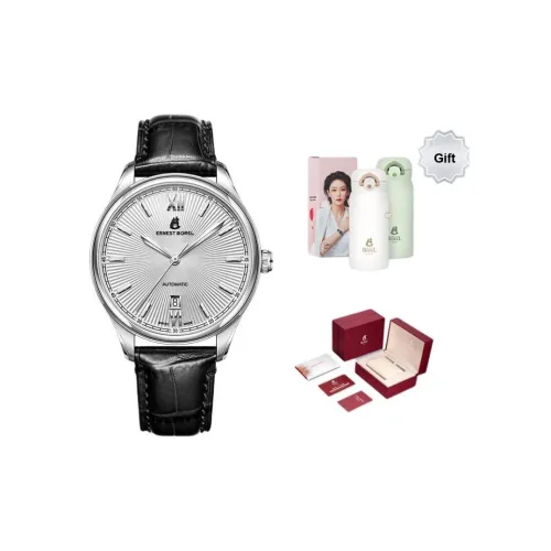 ERNEST BOREL Urban Collection Автоматический Механический Механизм Мужские Часы Часы 42 мм Белый Циферблат