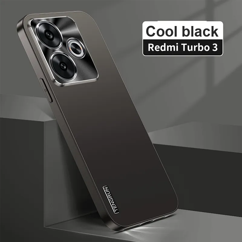 ZHUOJI Matte Material Metal Lacquer Case Compatibility With Redmi Turbo 3 Phone Cases Matte Skin Case-5
